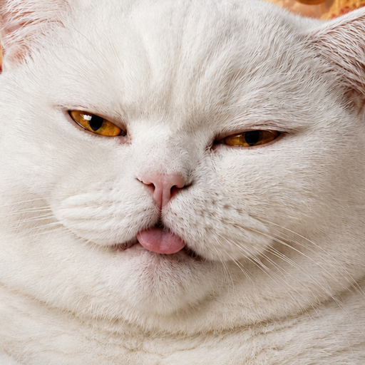 MORDAS — white British cat face